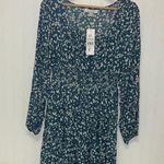 Floral Long Sleeve Dress with smocked waist Green Size L Photo 0