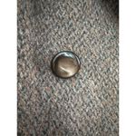 Vintage 40's brown tweed double breasted coat fur collar raglan sleeve medium Photo 5