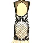 Jolene Mermaid Chiffon Beaded Rhinestone Prom Gown Black Ivory Pageant Size M Size M Photo 5