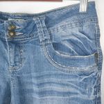 Mudd 9 32x11 Dark Wash Jeans Long Shorts Juniors Photo 8