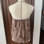 Silence + Noise  silk gold foiled t-back cami Photo 4