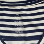 Aerie Just Add Leggings Navy Blue & White Striped Tunic Tee Photo 7