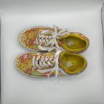 Vans  Old Skool Floral Print Yellow 60s groovy Women Size 6.5 psychedelic trippy Photo 2