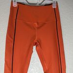 Zyia Active Burnt Orange Ribbed Premium Leggings Size 12 Photo 5