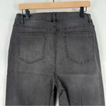 DG2‎ Diane Gilman Stretch Charcoal Gray Leopard Sequin Side Stripe Skinny Jean Size 10 Photo 10