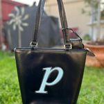 Letter p fashion Shoulder Bag Black Photo 0