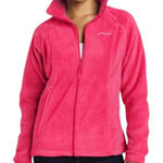 Columbia  Pink Fleece Zip-Up Jacket Women’s Size M Photo 0