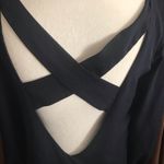 Tobi  navy blue long sleeve cross back dress Photo 1