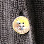 Lauren Ralph Lauren Cotton Cardigan Size 3X Long Sleeve Chunky Black Sweater Photo 4