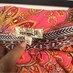 One World  | Pink and Orange Paisley Blouse Photo 5