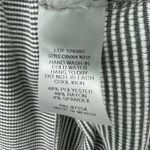 One Clothing LARGE Womens White Gray Striped Short Sleeve Cold Shoulder Jumper Photo 6