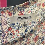Madewell  Floral Print Dress in Red and Blue size medium Photo 2