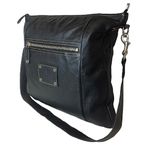 Gucci Supreme Black Leather Oversized Top Zip Crossbody Shoulder Bag DUST BAG Photo 5