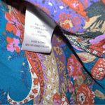 EUC DR2 Teal Floral Paisley Boho Babydoll Hi Photo 3
