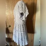 She & Sky NWOT  Purple Polka Dot Ruffle V-Neck Sun Dress Photo 3