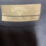 Callaway Golf Collared Short Sleeve Embroidered Half Zip Activewear Shirt Sz 2XL Blue Photo 6