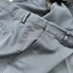 L.L. Bean Classic Fit Navy Trousers Women's 14 100% Cotton Hidden Stretch Sides Blue Photo 5