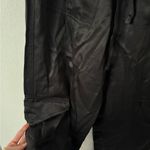 Ganni NWT  2 Washed Satin Cargo Pants in Black Photo 7