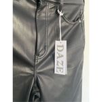 Daze Faux Leather Pants Size 30 Black Photo 4