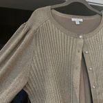Roz & Ali  Cardigan Shimmer Rhinestone Button Ribbed Knit Sweater‎ 2X Photo 5