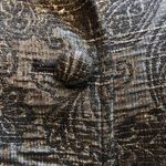 Alfred Dunner navy/Silver Printed Collared Jacket Long Sleeve Womens Size 18 Silver Photo 5