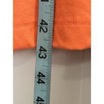 White Stag  Orange Midi Dress Size M Short Sleeve V Braided Neck‎ Elastic Waist Photo 3