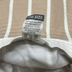 Apana  Stripe Tan & White Bucket Hat(One Size) Photo 7