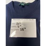 Ralph Lauren Lauren  Cotton Crew Neck Slim Fitting T-Shirt Navy Blue Medium Photo 5