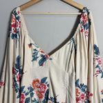 Free People Francesca Floral Print Mini Dress Women's Medium Warm Ivory Boho NWT Photo 7