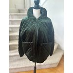 I am gia I.AM.GIA Contraband Green Quilted Velvet Puffer Jacket Photo 1