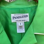 Pendleton skirt blazer set green silk blend size 6 Photo 3