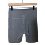 Beyond Yoga Ribbed High Waisted Biker Shorts Womens XL Gray Pinstripe Activewear Photo 4