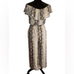 She & Sky Tan and Cream Off-Shoulder Jumper Photo 1