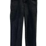 Good American Women's Distressed Black Cropped Jeans Size 10 Photo 0