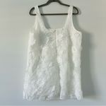 ZARA  ZW Collection Embroidered Short Dress Bloggers Favorite ‘24 Oyster White XL Photo 2