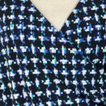 Style & Co X-Large Top Abstract Stretch Surplice V-Neck Elbow Sleeve Ruched Side Photo 1