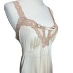 Vanity Fair Vintage Slip Dress Womens S Ivory Lace Trim Coquette Fairy Feminine Photo 2