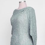 Betsy and Adam Betsy Adam - Caplet Cape-Sleeve Lace Gown Photo 12