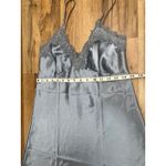 NWOT Heather Silky Lace Pleated Sleeping Gown Sz XL. Blue Photo 6