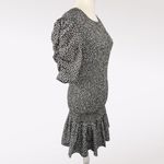 French Connection  Floral Smocked Mini Dress Puff Sleeve Green XS Photo 7