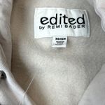 Edited by Remi Bader Washed Cement Fleece Sweatshirt Hoodie XS NWT Gift ready Tan Photo 5