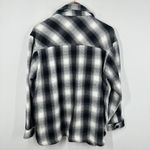 Lucky Brand  Women's Size‎ Medium Oversized Black Grey White Thick Shacket Fall Photo 8