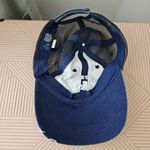 Baseball Cap Campfires & Cocktails Hat Blue Denim Distressed White Embroidered Photo 6