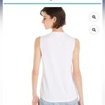 Time & Tru  Womens Tank Top Size Large 12-14 White Ruched Front New Photo 1