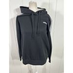 Adidas NEW!  Black/White Womens Essentials 3-Stripe Hoodie new with tags. Size L Photo 2
