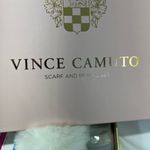Vince Camuto  Cream Knit Beanie and Plaid Scarf Set New In Box Photo 4