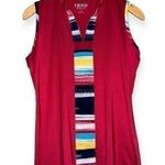 IZOD Golf SwingFlex Women’s Size S Red Burgundy Sleeveless Activewear Tank Top Photo 0