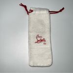 Christian Louboutin White Cotton Satin Lined Drawstring Dust Bags w/Red Logo Photo 1