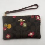 Coach  Corner Zip Wristlet In Signature Canvas With Ornament Print style … Photo 12