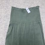 Aerie  Olive Green Maxi Dress Tiered Smocked Bohemian Boho‎ Womens XS NWT $49 Photo 2